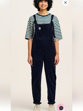 Lucy & Yak Navy Corduroy Overalls for Women